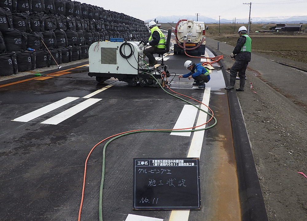 湿式施工状況のイメージ画像 湿式施工状況のイメージ画像